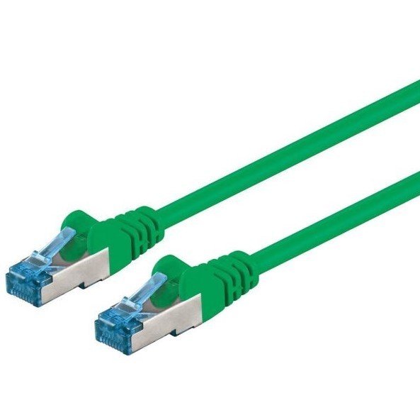 Patchkabel Netzwerkkabel Cat. 6A; 0,25 m - 10 m; weiß, grün, blau, gelb, schwarz